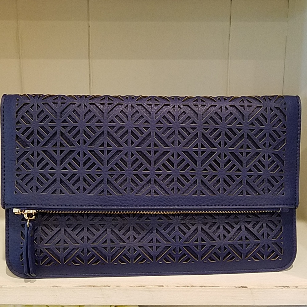 Navy blue clutch